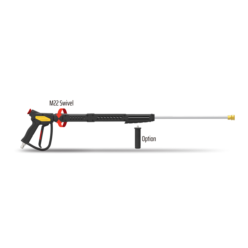 Súng rửa áp lực bằng đồng thau 5000psi và bộ đũa xoay
